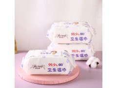 潍坊湿纸巾批发厂家竹纤维湿巾加工厂婴儿手口卫生湿巾批发图3