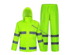 上饶市反光雨衣,警察反光雨衣 荧光绿反光雨衣图2