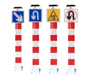 2.1米太阳能交通警示柱