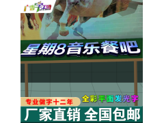 佛山全彩发光字/全彩平面发光字/冲孔点陈炫彩七彩全彩发光字图2