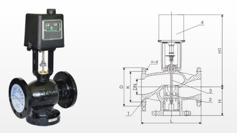 法兰电动二通调节阀-201
