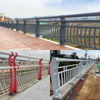 供应河堤河岸边隔离护栏河涌隔离栏杆 桥梁扶手栏杆定制厂家