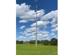 河北钢制电杆地脚螺栓电力钢管杆生产厂家电力钢杆图2