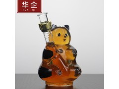 河北华企吹制钻石醒酒器高硼硅玻璃工艺酒瓶熊猫玻璃酒瓶高档玻璃酒瓶图3