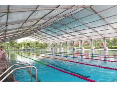 亲子游泳馆遮阳方案|景区泳池临时篷房搭建|防水防晒篷房选购指南图2