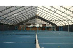 科技大学9.6米边高网球篷房 - 350㎡装配式教学场馆实现四季训练图2