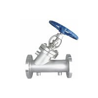 『Y型保温夹套直流式截止阀』