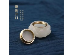 民艾天下古风夜光萤石莲花流苏香囊图2