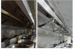 四川成都酒店学校幼儿园工厂食堂厨房大型油烟管道清洗油烟机排烟系统